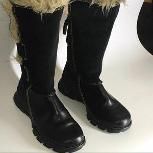 Columbia Chamonix Black Leather & Suede,Fu…